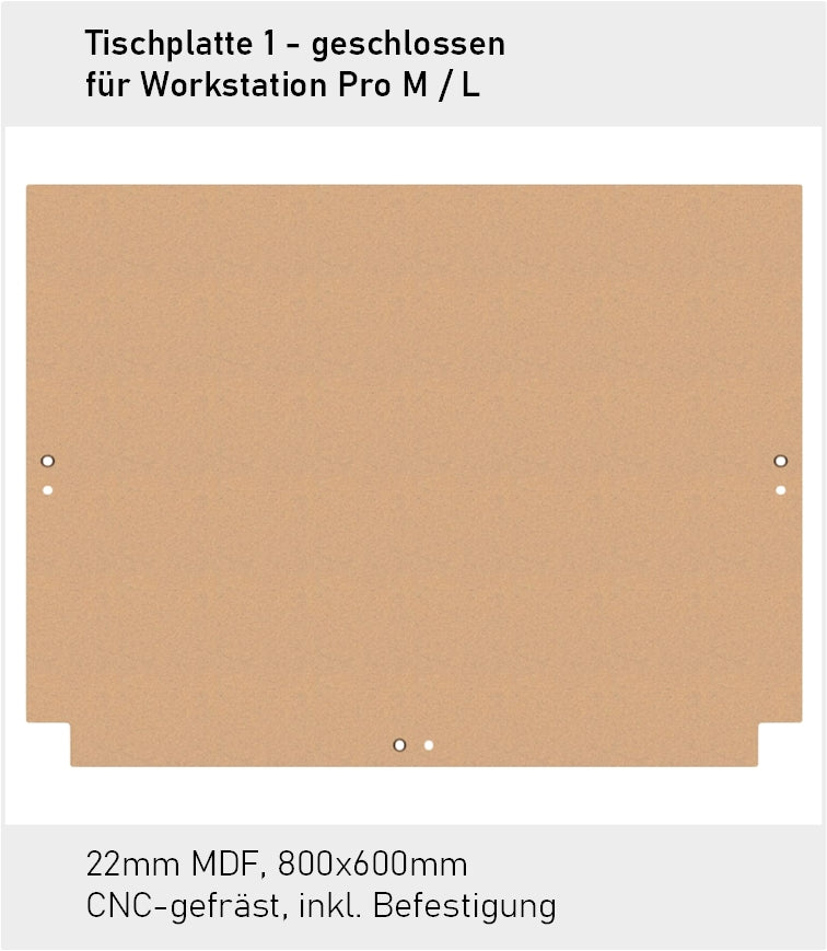 Tischplatte 1 / Bodenplatte