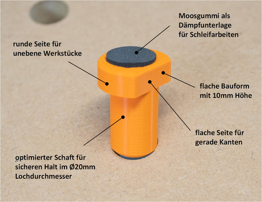 4x Benchdog mit Dämpfer, flache Bauform