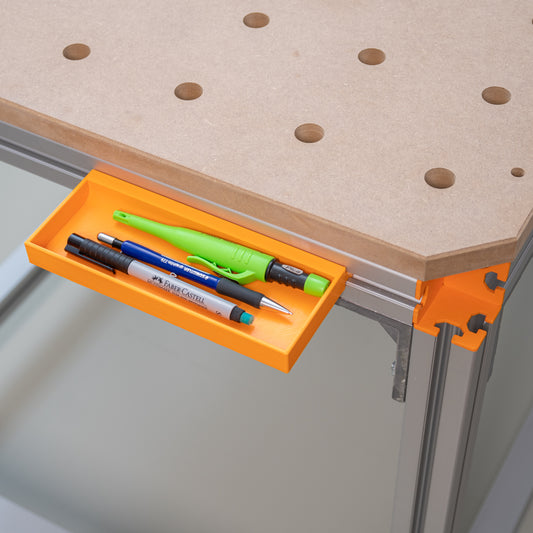 Ablage für Stifte, Schutzbrille, Kleinteile