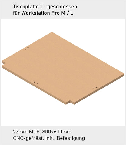 Tischplatte 1 / Bodenplatte