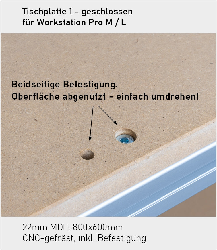 Tischplatte 1 / Bodenplatte