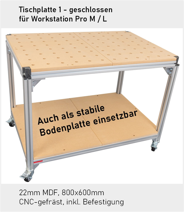 Tischplatte 1 / Bodenplatte