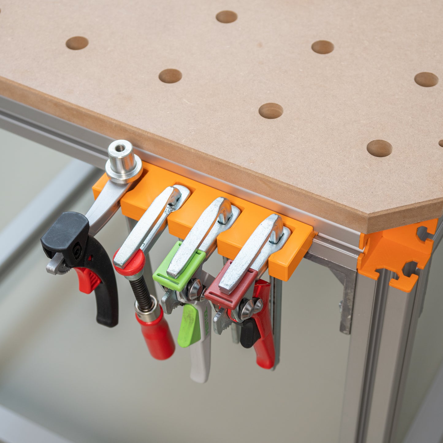 Klemmzwingenhalter 4fach